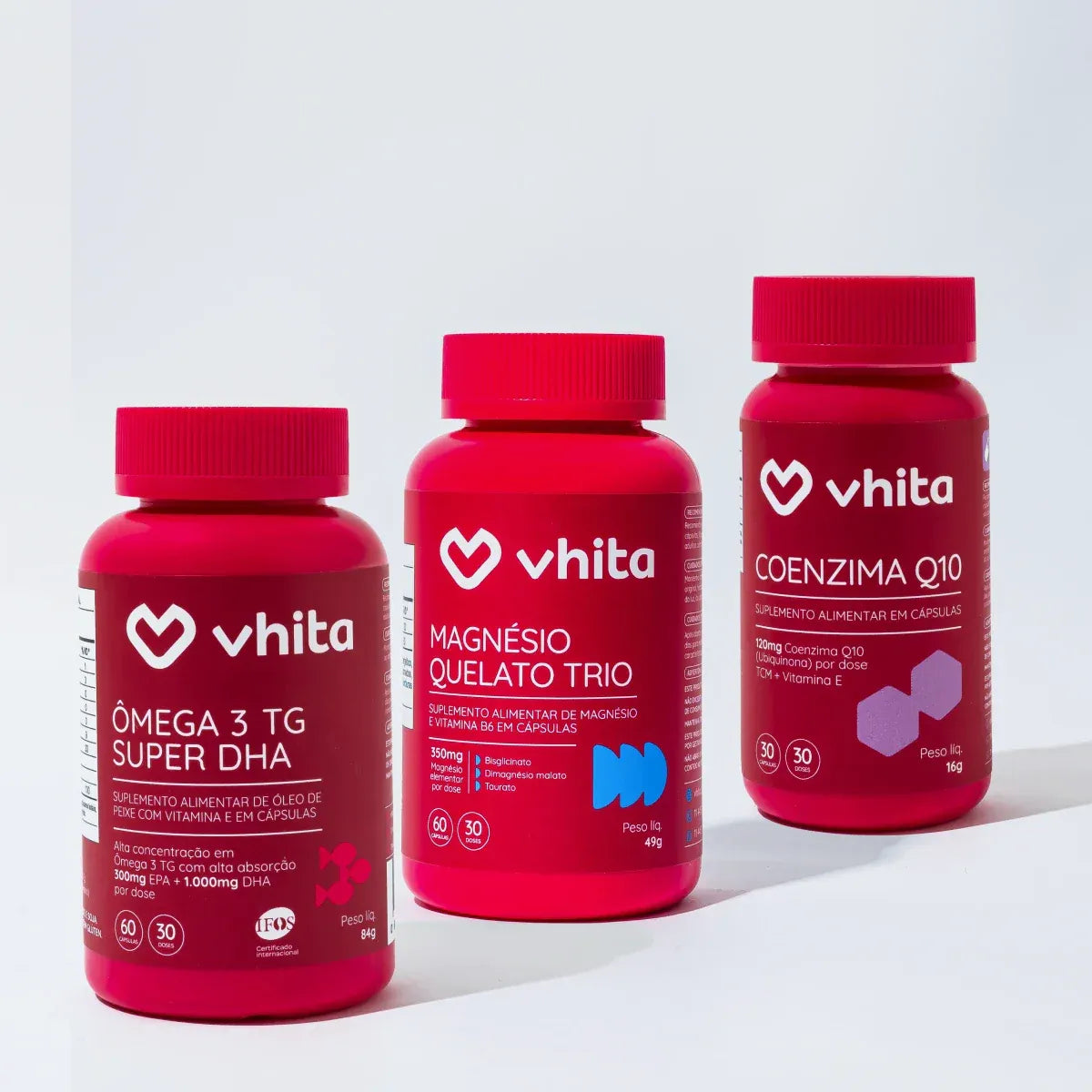 Kit Ômega 3 Super DHA e Coenzima Q10 e Magnésio Quelato