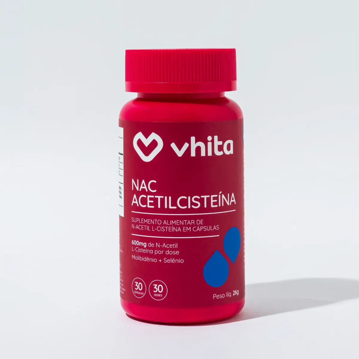 NAC - N-acetil L-cisteína 600mg concentrado com selênio e molibdênio