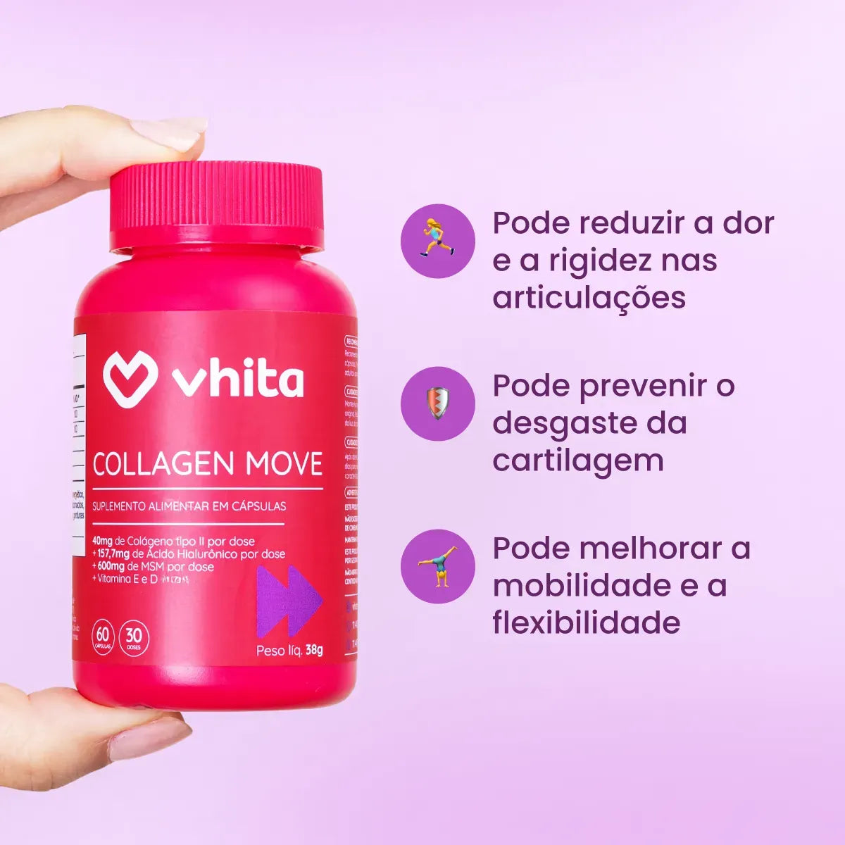Collagen Move: Colágeno Tipo 2 para a Saúde das Articulações e Pele