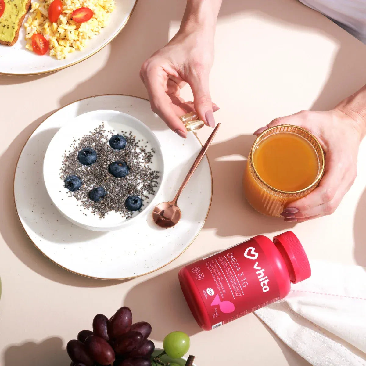 Kit Ômega 3 TG e Magnésio Quelato Trio