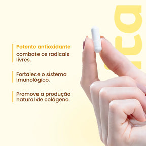 Vitamina C com Zinco: 60 cápsulas de 1000mg - Zero Calorias